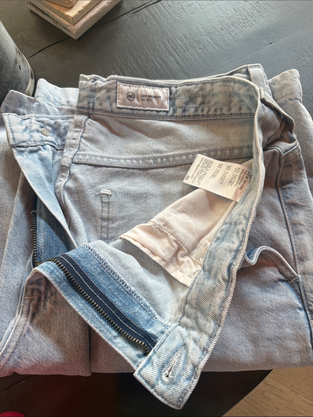 Ag Adriano Goldschmied Light Wash wide leg Jeans